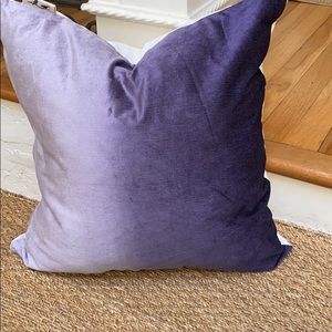 Ombré dip dyed corduroy pillow